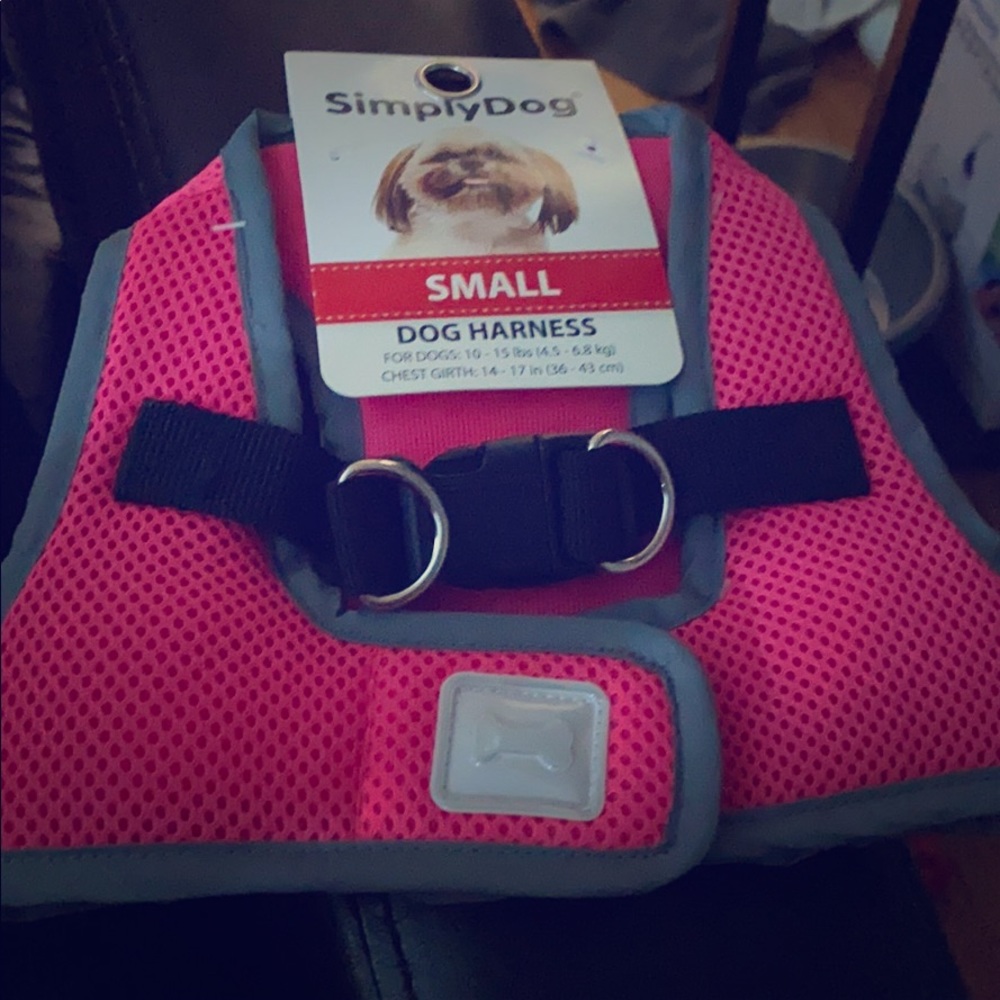 Dog harness-pink small dog